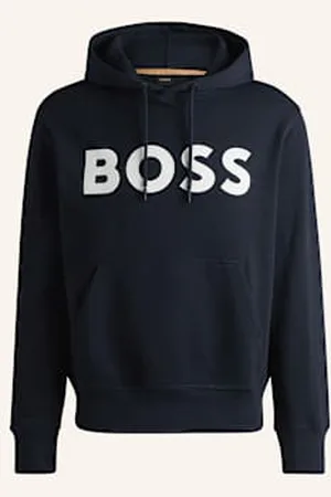 HUGO BOSS Bluza Z Kapturem Webasic blau