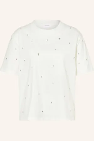 DARLING HARBOUR T-Shirt Z Obszyciem Ozdobnymi Kamykami weiss