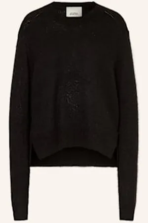 Isabel Marant Sweter Lylia Z Jedwabiem I Alpaką schwarz