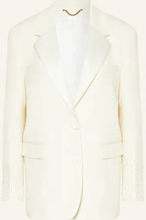 Golden Goose Blezer Z Ozdobnymi Kamykami weiss