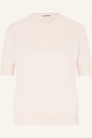 Jil Sander Dzianinowa Koszulka weiss