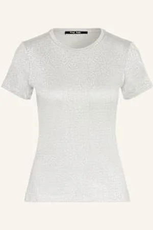 Marc Aurel T-Shirt Z Błyszczącą Przędzą silber