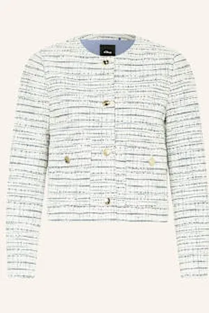 QS by s.Oliver Blezer Z Bouclé blau