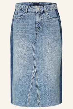 Opus Spódnica Jeansowa Rinso Stripe blau