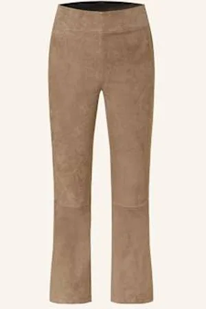 arma leder Spodnie Skórzane beige