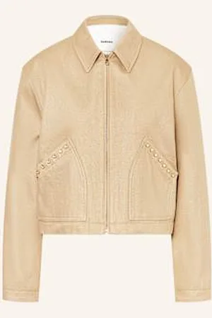 Sandro Kurtka Z Ozdobnymi Kamykami beige