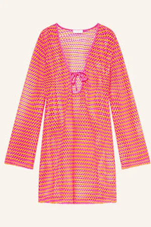 Seafolly Sukienka Plażowa Mesh Effect pink