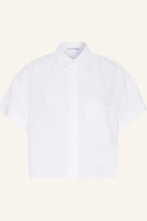 Mrs & HUGS Bluzka Oversize Z Lnu weiss