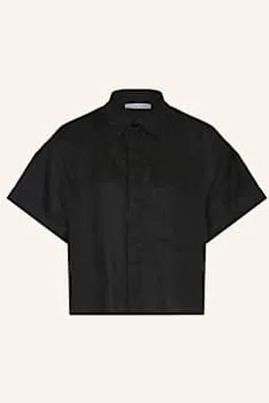Mrs & HUGS Bluzka Oversize Z Lnu schwarz
