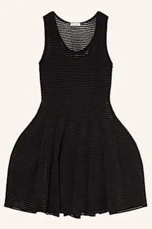 Alaïa Alaïa Sukienka Szydełkowa schwarz