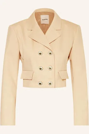 Sandro Krótki Blezer beige