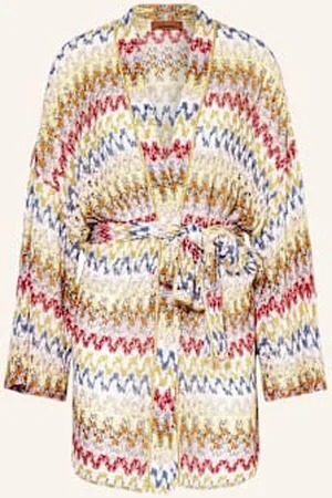 Missoni Kimono Z Błyszczącą Przędzą pink