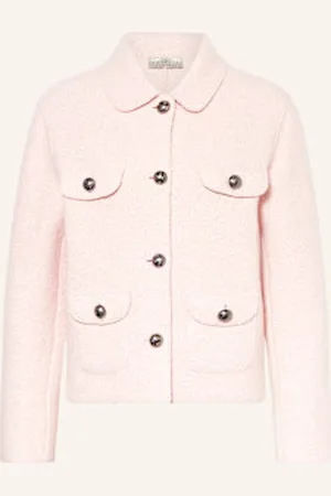 lunaria cashmere Kurtka Bouclé Z Dodatkiem Jedwabiu rosa