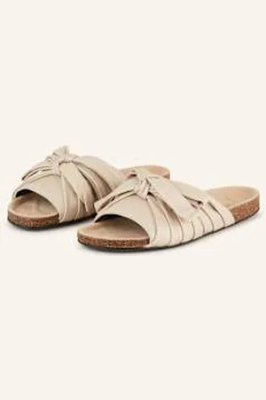 J.W.Anderson Klapki Bow Flat beige