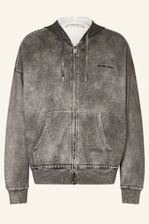 Golden Goose Bluza Rozpinana Z Ćwiekami grau