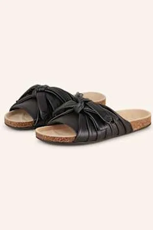 J.W.Anderson Klapki Bow Flat schwarz