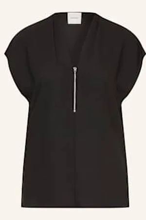 Calvin Klein Bluzka Bez Rękawów Georgette schwarz
