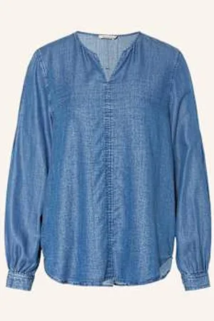Maerz Bluzka W Stylu Jeansowym blau
