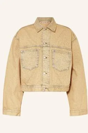 Acne Studios Kurtka Jeansowa beige