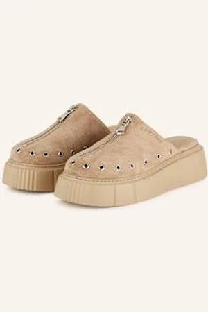 INUIKII Klapki Mules Na Platformie Matilda beige