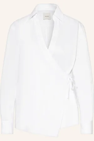 Calvin Klein Bluzka W Stylu Kopertowym weiss