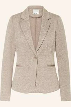 Ichi Żakardowy Blezer Ihkate beige