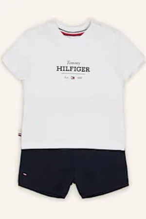 Tommy Hilfiger Zestaw: T-Shirt I Szorty Dresowe blau