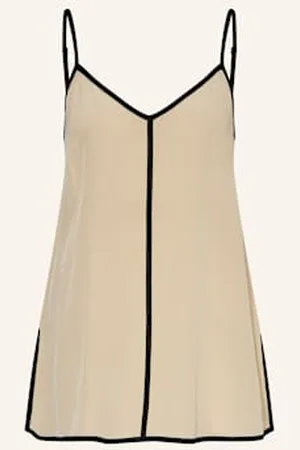 Maryan Mehlhorn Top Z Jedwabiu Stratum beige