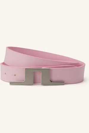 J Lindeberg Pasek Skórzany pink