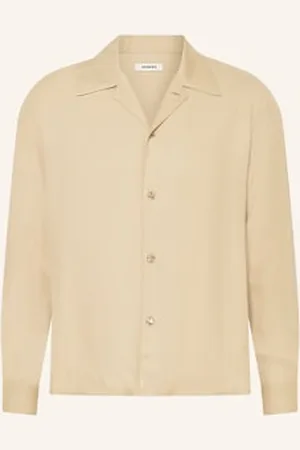 Sandro Koszula Z Klapami Slim Fit beige