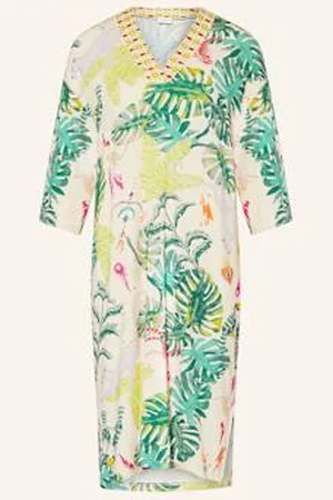 Mey Koszula Nocna Z Serii Mystic Jungle Z Rękawami 3/4 beige