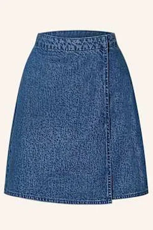 MSCH Spódnica Jeansowa Mschelena W Kopertowym Stylu blau