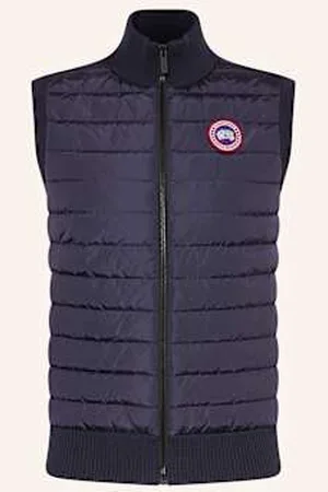 Canada Goose Kamizelka Puchowa Hybridge Z Mieszanki Materiałów blau