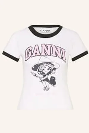 Ganni T-Shirt weiss
