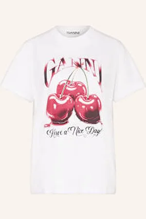 Ganni T-Shirt weiss