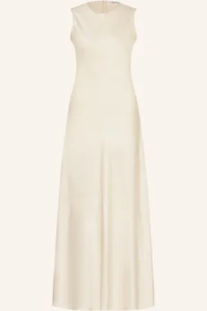 Mrs & HUGS Sukienka Satynowa beige