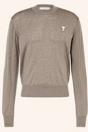 Ami Sweter Z Wełny Merino beige