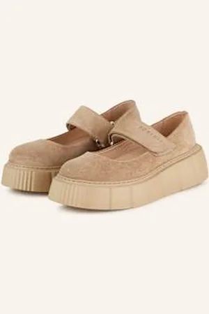 INUIKII Baleriny Mary Jane Matilda beige