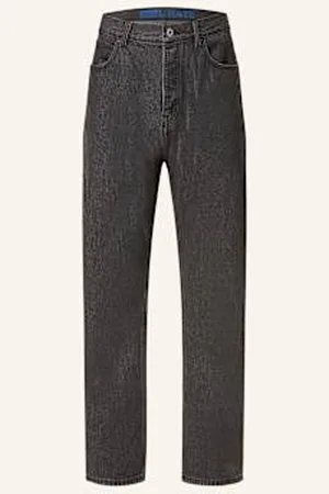Hugo Blue Jeansy Nate Baggy Fit grau