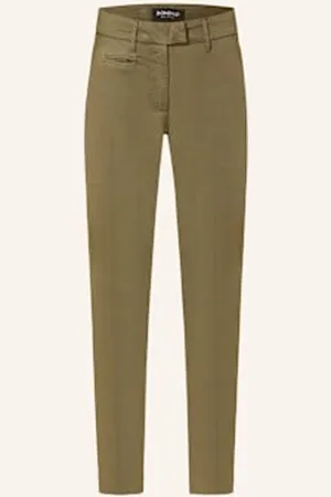 Dondup Chinosy 7/8 Perfect-Slim gruen