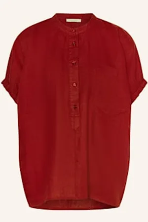lilienfels Bluzka Oversized Z Lnu rot