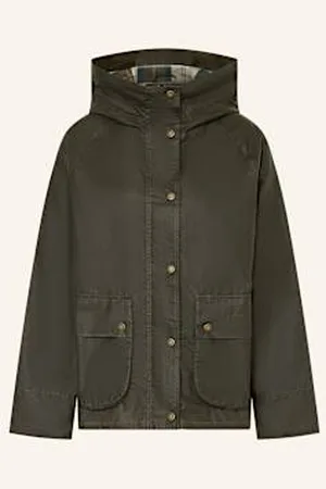 Barbour Kurtka Polowa Hollies Wax gruen