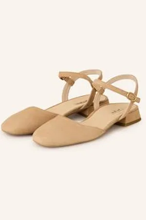 Paul Green Baleriny Z Odkrytą Piętą beige