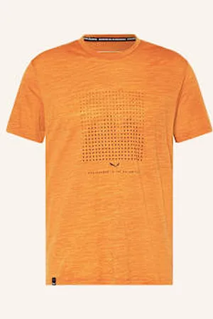 Salewa T-Shirt Eagle Dotted Z Wełny Merino orange