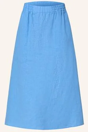 lilienfels Spódnica Z Lnu blau