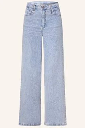 Oui Jeansy Flare blau
