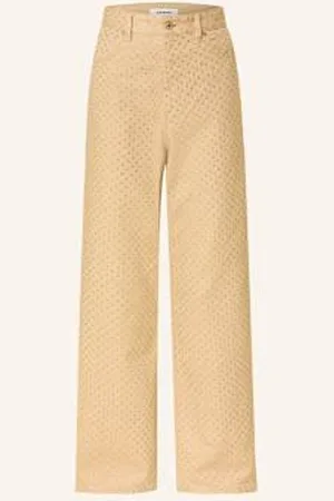 Sandro Jeansy Z Ozdobnymi Kamykami beige