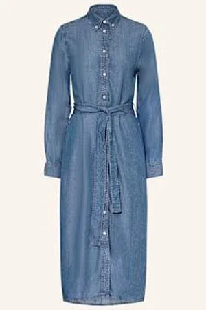 GANT Sukienka Koszulowa W Stylu Jeansowym blau