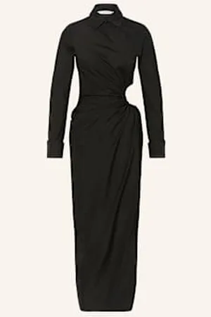 Max Mara Sukienka Koszulowa Etere Z Wycięciem schwarz