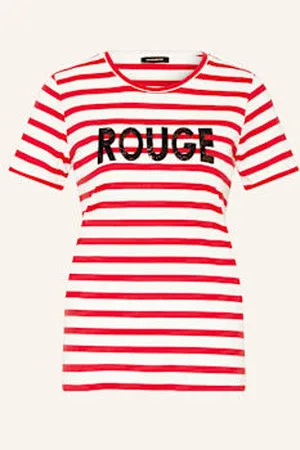 More & More T-Shirt Z Cekinami rot